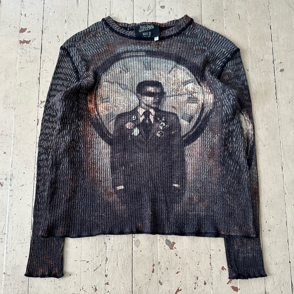 AW2003 Jean Paul Gaultier Clockwork Time Traveller Knit Mesh